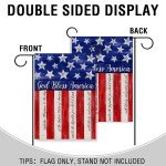God Bless America Decorative Garden Flag for 4th of July