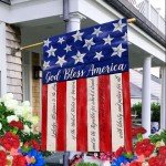 God Bless America 4th of July Garden Flag