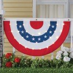 LED 4th of July American Flag Bunting Banner
