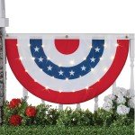 LED 4th of July American Flag Bunting Banner