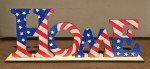 Patriotic USA Flag Home Decor Letters - 16"x6.5