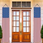 12"x71" American Flag Porch Banner Decor