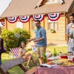 6-Pack Patriotic American Flag Banners for Outdoors