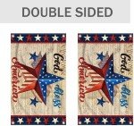 God Bless America 4th of July House Flag 3x5 FT