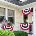 6-Pack Patriotic American Flag Banners for Outdoors