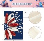 Colorlife Double-Sided 4th of July Garden Flag