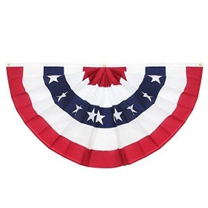 USA Patriotic Fan Flag - 3x6 Feet