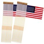 24 Pack American Flags on Stick for 4th of July