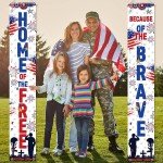 Patriotic Soldier Porch Sign for 4th of July
