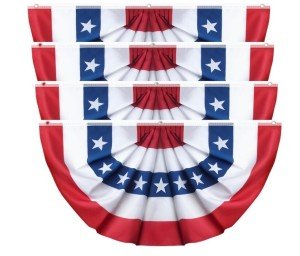 American Flag Bunting – 4 Pack, 2x4 Ft