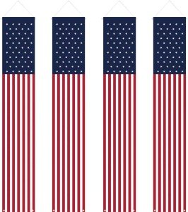 4th of July Patriotic Outdoor Hanging Decorations
