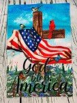 Patriotic God Bless America Garden Flag - 12x18
