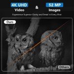 4K Night Vision Goggles with 52MP Photos