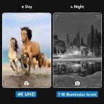 4K Night Vision Goggles with 52MP Photos