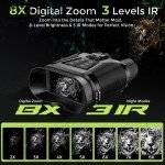 4th of July Night Vision Goggles with 8X Zoom