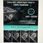 4th of July Night Vision Binoculars with 64GB Card