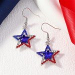 Stars and Stripes Hearts: 4th of July Earrings
