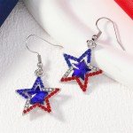 Stars and Stripes Hearts: 4th of July Earrings