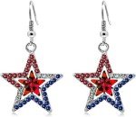 Stars and Stripes Hearts: 4th of July Earrings