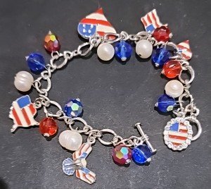 USA Red, White, and Blue 4th of July Bracelet