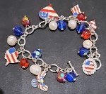 USA Red, White, and Blue 4th of July Bracelet