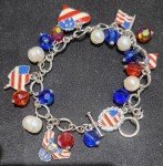 USA Red, White, and Blue 4th of July Bracelet