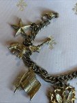 Patriotic USA Flag Charm Bracelet with Eagle & Star