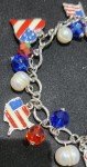 USA Red, White, and Blue 4th of July Bracelet