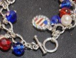 USA Red, White, and Blue 4th of July Bracelet