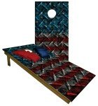Patriotic American Flag Cornhole Beanbag Toss Set
