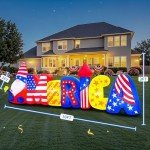 10FT Patriotic 4th of July Inflatable Decor