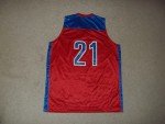 Red 21 Adult XL Basketball Jersey - FABA League