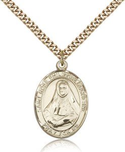 Gold Filled Saint Rose Philippine Medal Necklace