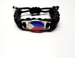 Filipino Pride Adjustable Bracelet with Flag Charm