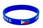 Philippines Flag Rubber Bracelets - 4 Pack