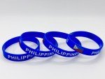 Philippines Flag Rubber Bracelets - 4 Pack