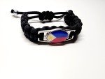 Filipino Pride Adjustable Bracelet with Flag Charm