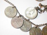 Vintage Philippines USA 5 & 20 Centavos Jewelry Set