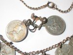 Vintage Philippines USA 5 & 20 Centavos Jewelry Set