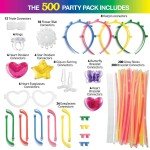 500 Ultra Bright Glow Sticks for Celebrations