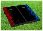 Patriotic Stars Cornhole Boards with Beanbags Set