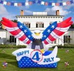 7.2FT Inflatable Flying Eagle for 4th of July