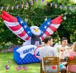 7.2FT Inflatable Flying Eagle for 4th of July