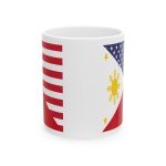 Filipino American Flag Ceramic Mug - 11oz & 15oz