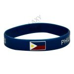 Philippines Flag Silicone Bracelet for 4th of July