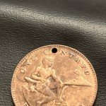 1944 Philippines One Centavo Coin Necklace