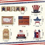 12-Piece Patriotic Tiered Tray Decor Set