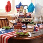 12-Piece Patriotic Tiered Tray Decor Set