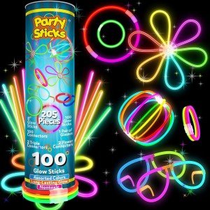 205 Piece Glow in the Dark Party Pack