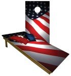 USA Flag Cornhole Game Set with Bags